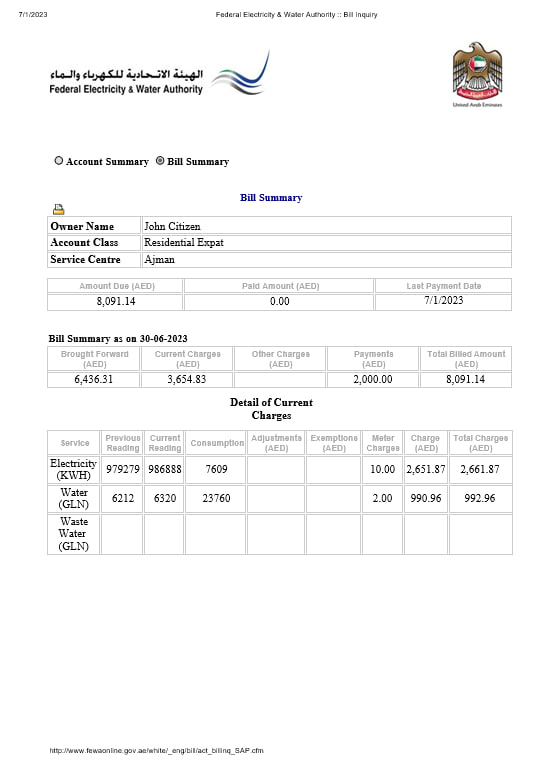  Minol USA business utility bill 